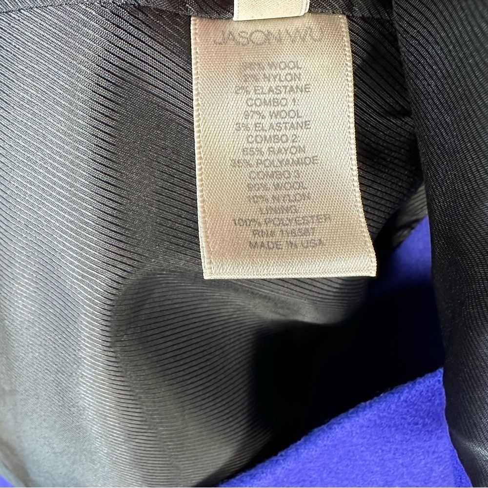Jason Wu Collections Women's Blue Blazer Jacket Size 8 - Picture 9 of 10